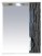 Зеркало со шкафом Мисти (Misty) Лорд 55 правое бело/чёрная плёнка