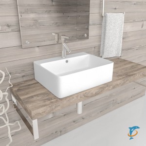 Раковина накладная ESBANO CIRCON-52 (Белый) (ESRNCIRC52W)