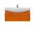 Мебель для ванной Misty Джулия 105 с зеркало-шкафом подвесная оранжевая