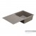 Мойка для кухни из литого мрамора Aquaton Верона прямоугольная с крылом серый шелк 1A710032VR250