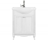 Тумба для комплекта ValenHouse Эллина 65 белая, фурнитура хром — 