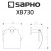 Держатель туалетной бумаги с крышкой Sapho X-Round XB730, чёрный