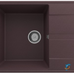 Мойка ULGRAN Quartz Prima 650 Трюфель  (Prima 650-06)