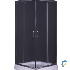 Душевая шторка,квадрат,прозр.стекло 6мм,хром.профиль 90*90*195см  (TA-09092-1CP)