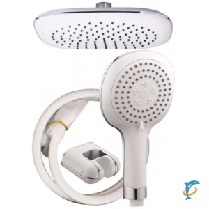 Набор для душа в коробке Белый (лейка стац.+шланг) DN-055  (DN-055)