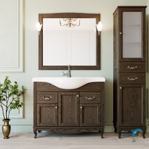 Комплект ValenHouse Эллина 105 кальяри с пеналом, фурнитура хром  (Е105_КПКХ)