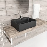 Раковина накладная ESBANO CIRCON-52 (Матовый чёрный) — 