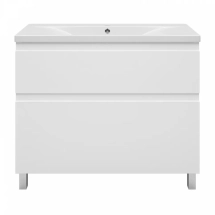 Тумба под раковину Misty Лаки 100 (белая) — 