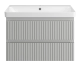 Тумба подвесная под раковину Brevita Victory 70 (серый шелк) &mdash; 