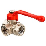 Кран шаровый VALTEC VT.360.N 3/4 трёхходовой типа L  — 