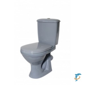 Унитаз - компакт Оскольская керамика СУПЕРКОМПАКТ серый (1094)