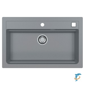 Мойка кухонная Alveus Granital Atrox 40 Concrete-G81 790х500х195 с сифоном, серая  (1140446)