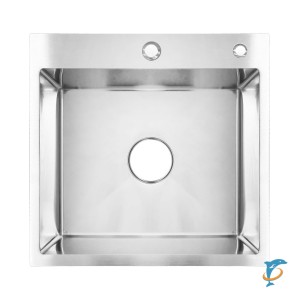 Кухонная мойка AZARIO MIA 500х500х200 нержавеющая сталь, цвет Серебро (AZS5050M)  (AZS5050M)