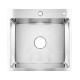 Кухонная мойка AZARIO MIA 500х500х200 нержавеющая сталь, цвет Серебро (AZS5050M)  (AZS5050M)