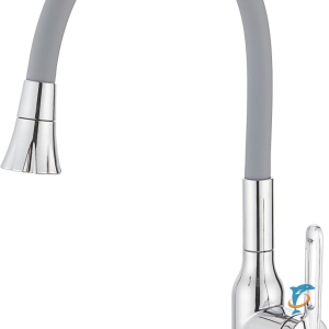 Смеситель для кухни HAIBA HB42830, гибкий излив, нержавеющая сталь, хром (HB42830)