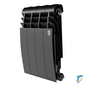 Радиатор биметаллический Royal Thermo BILINER B 350 Чёрный 4 секции  (RTBB335004)