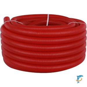 STOUT Труба гофрированная ПНД, цвет красный, наружным диаметром 40 мм для труб диаметром 32 мм  (SPG-0002-504032)