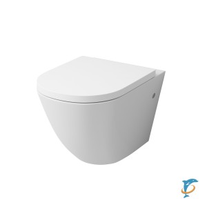 Унитаз GR-4411S (560*360*350) подвесной безободковый с тонкой крышкой  (GR-4411S)