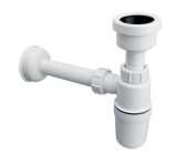 Сифон для писсуара 32 McAlpine HC2P-32 &mdash; Сифон бутылочный (1 1/4" х 32мм) прямой для писсуаров с отводной трубой D=40мм и фланцем; выход на 40мм.