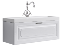 Тумба с раковиной Aqwella 5 Stars Empire 100 подвесная белый — 