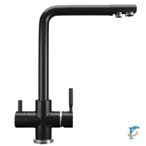 Смеситель для кухонной мойки Ulgran U-016 ультра-черный  (U-016-344)