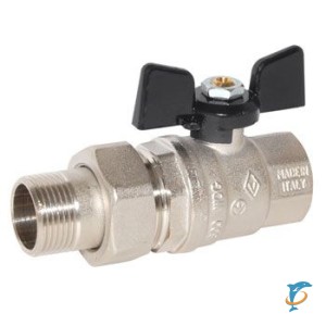 Кран шаровой Bugatti c «американкой» 3/4" (Oregon 322. 3/4