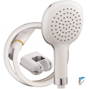 Набор для душа с кронштейном в блистере Белый (лейка+шланг) DN-045/с кронш.  (DN-045/с кронш.)