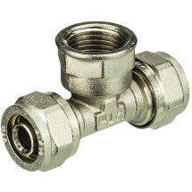 Тройник VALTEC 16х1/2мм с внутренней резьбой — 