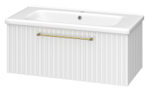 Тумба для комплекта Brevita Alicante 90 подвесная белая 1 ящик — 