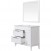 Комплект мебели ValenHouse Эйвори 105 без пенала, белый, фурнитура хром