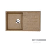 Мойка для кухни из литого мрамора Aquaton Верона прямоугольная с крылом терракотовая 1A710032VR270 &mdash; 