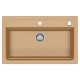 Мойка кухонная Alveus Granital Atrox 40 Beige-G55 790х500х195 с сифоном, бежевая  (1140445)