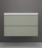 Тумба для комплекта подвесная Style Line Манхэттен 80 2 ящика PLUS, олива — Пенал Style Line Адонис 36 ЛС-00000368