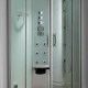 Кабина угловая EAGO OSLO 100x100x230 см, белая  (DZ949F8 (W))