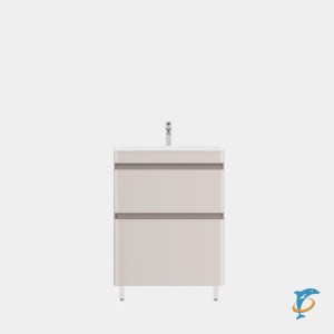 Тумба с раковиной Style Line Атлантика 60, Люкс Плюс карамель (СС-00002576+СС-00002203)