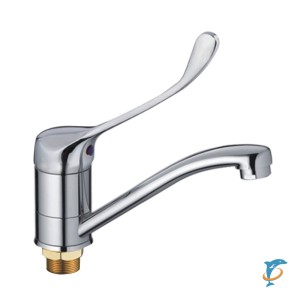 Смеситель для раковины HAIBA HB4554-2 хирургический латунь, хром  (HB4554-2)