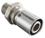 Пресс Переходник Oventrop Cofit P 16 х 2,0 мм х R 3/8 с наружной резьбой (никелированный) — 