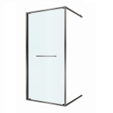 Душевая дверь CEZARES LUX-B-FS-1-100-C-GM, профиль оружейная сталь &mdash; 