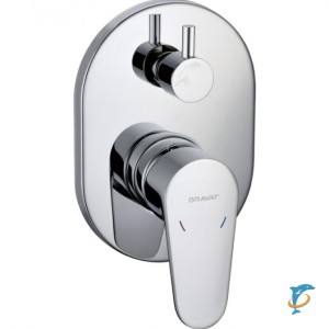 Смеситель встраиваемый в стену 2-функц (латунное тело в комплекте)  (FB848238CP-2-RUS)