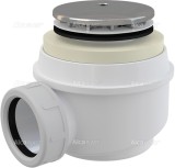 Сифон для поддона AlcaPlast A47CR ф60 — Сифон для душевого поддона хромированный