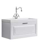 Тумба с раковиной Aqwella 5 Stars Empire 80 подвесная белый — 
