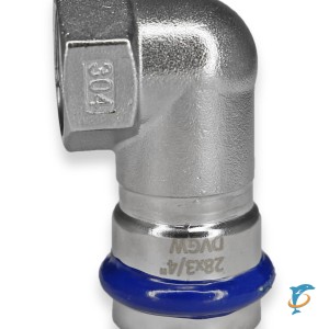 Уголок 90° для нержавеющей трубы Millennium 18х1/2 ВР (UPNF1812)