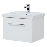 Тумба с раковиной Dreja BIG INN 65 подвесная, белый глянец — 