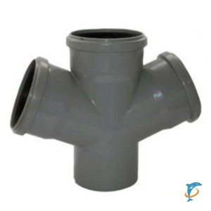 Крестовина канализационная ф 110/110/50/50 х 45* одноплоскостная "Ostendorf"    (115540)