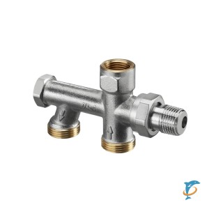 Насадка присоединительная Oventrop Duo для двухтрубных систем с функцией отключения и настройки Ду15 G3/4"НР (1013361)