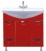 Тумба для комплекта Misty Орхидея-85 2 ящ. красная эмаль