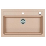 Мойка кухонная Alveus Granital Atrox 40 Terra-G22 790х500х195 с сифоном, бежевая — 