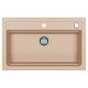 Мойка кухонная Alveus Granital Atrox 40 Terra-G22 790х500х195 с сифоном, бежевая  (1140444)