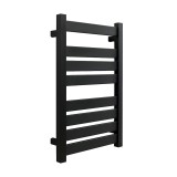 Полотенцесушитель электрический Fixsen HI-TECH 800х500 FX-7500B, черный &mdash; Водяной полотенцесушитель «Марио» 500/796 Terminus 17 перекладин