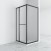 Душевой уголок Loranto 120х80х190 CS-512B-128, черный матовый